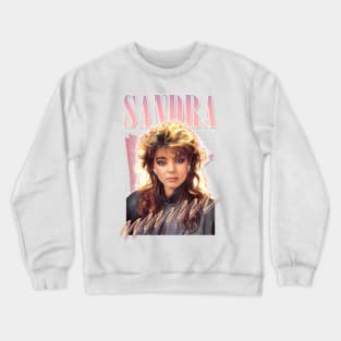 Sandra Cretu / 80s Retro Fan Art Design Crewneck Sweatshirt